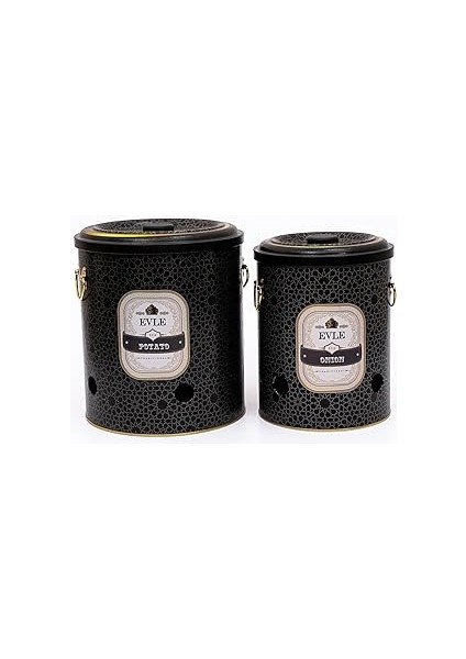 Evle-Metal Patates Soğan Kovası - Sebzelik - Patates Soğanlık Sepeti, Trellis (Trellis)