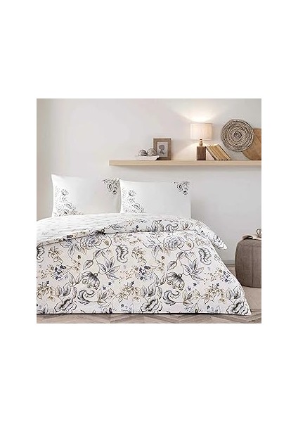 Taç Pamuk Norah Nevresim Takımı Kahverengi Tek Kişilik