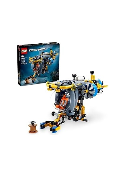 Technic Derin Deniz Araştırma Denizaltısı Oyuncağı – Dönen Pervaneler, Hava Tankları ve Kokpit