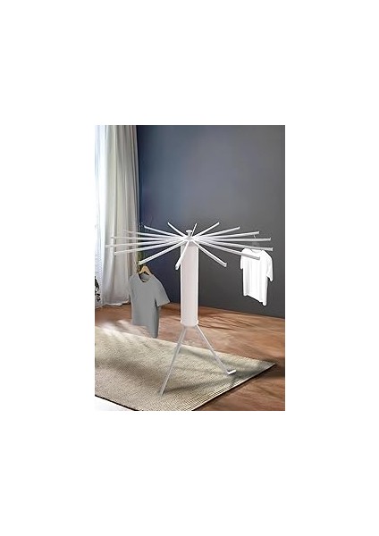 Houseplus House Hely Açılıp Kapanabilir 360° Dönebilen Kurutmalık Askısı Krem – KRT57058