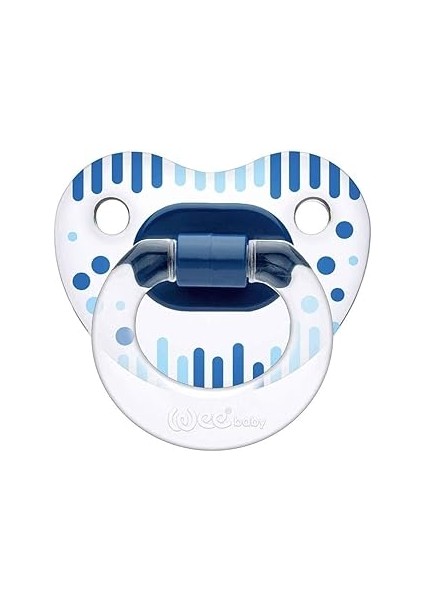 Wee Baby Şeffaf Desenli Damaklı Emzik No:1