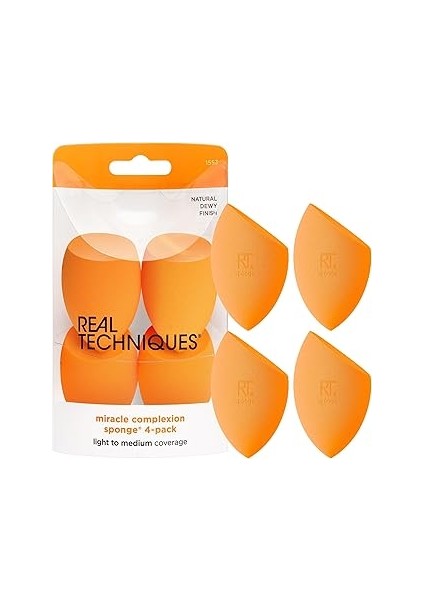 Real Techniques 4'lü Mucize Makyaj Süngeri RT-1553