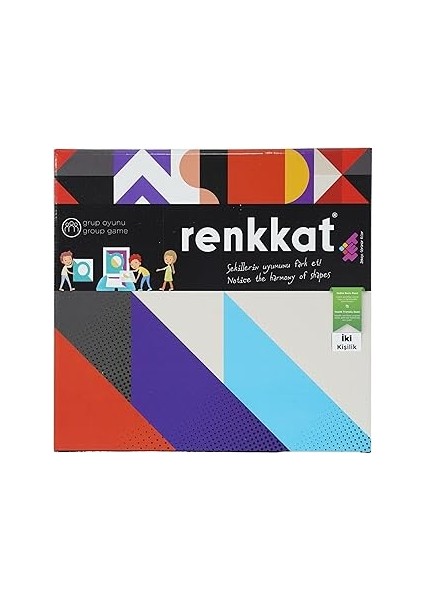 Renkkat (Iki Kişilik) Dikkat Zeka ve Akıl Oyunu 4+ Yaş 2