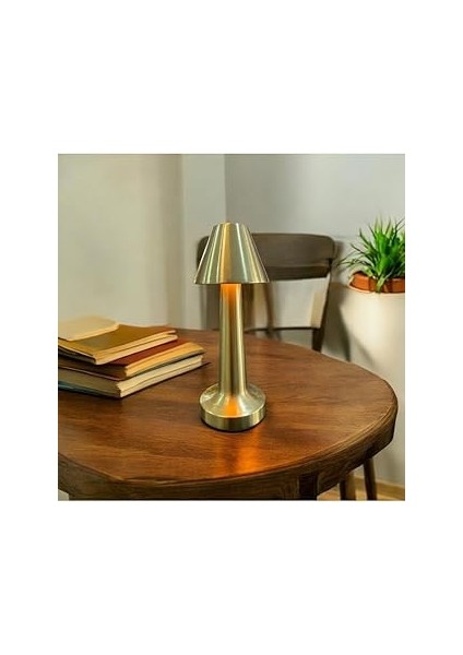 KML108 3 Renkli Dokunmatik Şarjlı Dimlenebilir Üç Fonksiyonlu Dekoratif Masa Lambası