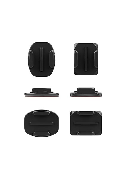 AACFT-001, Aksiyon Kamera Aksesuarı, Yapışkanlı Eğik ve Düz Bağlantı Parçası