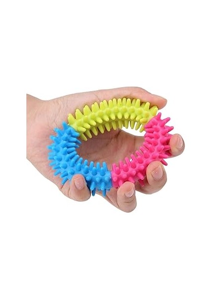 Köpek Oyuncağı Diş Temizleme Doğal Köpek Diken Halkası Çiğneme Oyuncağı Dayanıklı Kauçuk Diş Sağlığ