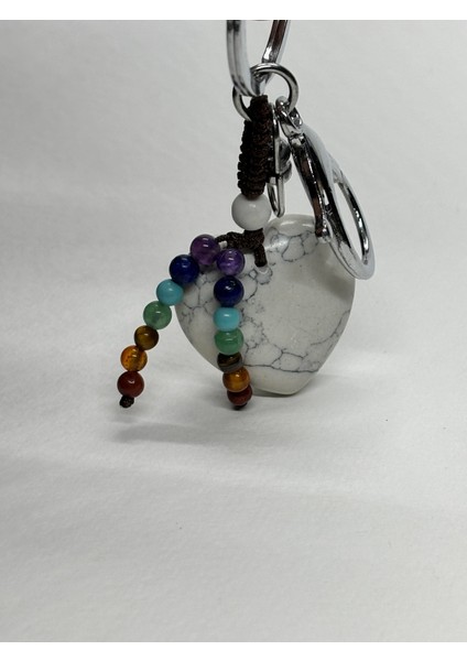 Havlit Doğaltaş Anahtarlık Charm Kalp