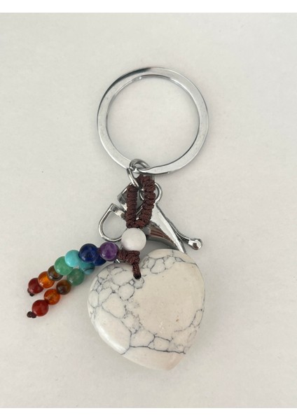 Havlit Doğaltaş Anahtarlık Charm Kalp fiyatları