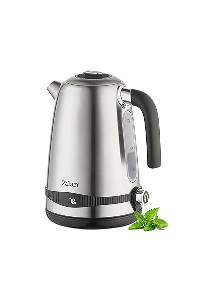 Paslanmaz Çelik Su Isıtıcısı 1,7 Litre | %100 Bpa Içermez | 2200 Watt | Dijital Sıcaklık Göstergesi