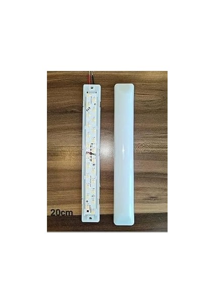 Uni̇kom 10'lu Paket 24V Tente LED Aydınlatma Armatür 20CM-DÜZ Taban - Beyaz Işık 6500K