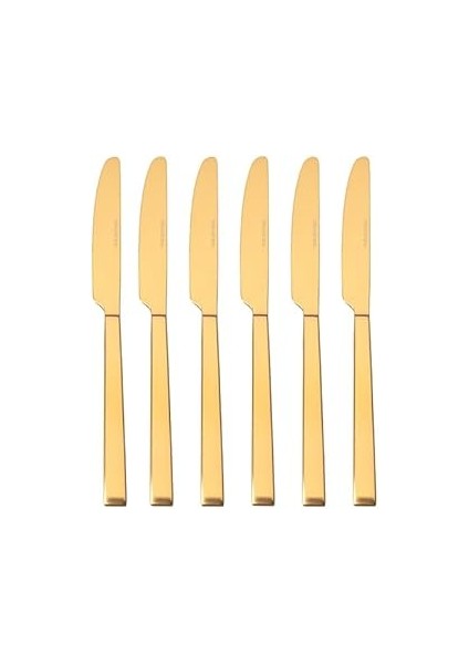 Porland Quantum Mat Altın Tatlı Bıçağı 24 cm 6 Adet