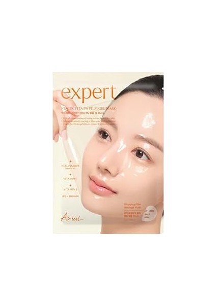 Ariul Niacin Vita 5% Film Gel Mask -%5 Niasinamid Formda Aydınlatıcı Kağıt Maske