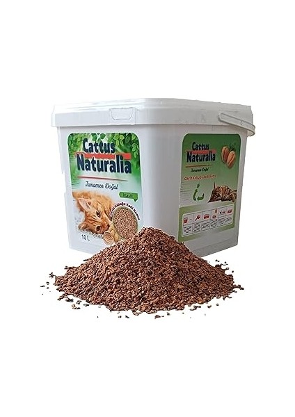 Cattus Naturalia Klasik Ceviz Kabuğundan Yapılmış Doğal Kedi KUMU;%100 Organik, Tozsuz, Kokusuz 10
