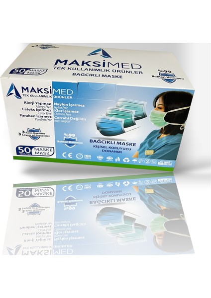 Bağçıklı Cerrahi Maske 4 Kutu fiyatları