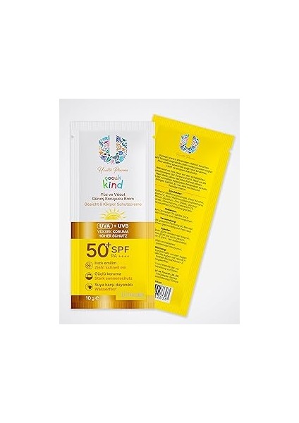U Health Güneş Kremi 50 Spf Kids 5 Adet 10 gr