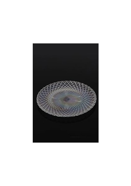 Angdesign Belinda Cam Tatlı-Kek Tabağı 6'lı Şeffaf