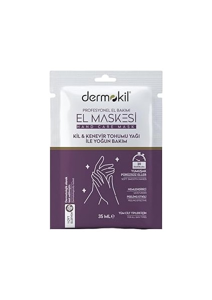 Dermokil Kilden Gelen Güzellik El Maskesi Nemlendirici Peeling Etkili