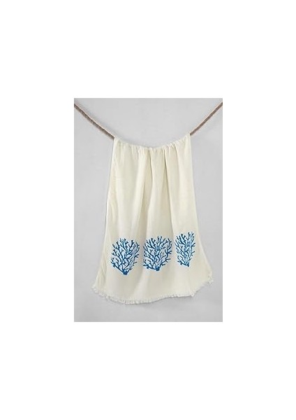 Müslin Peştemal 2 Katlı Organik Havlu Turkuaz