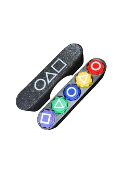 Squid Geleneksel Kore Gonggi Oyun Seti, 5 Renkli Taş, Kutulu Game