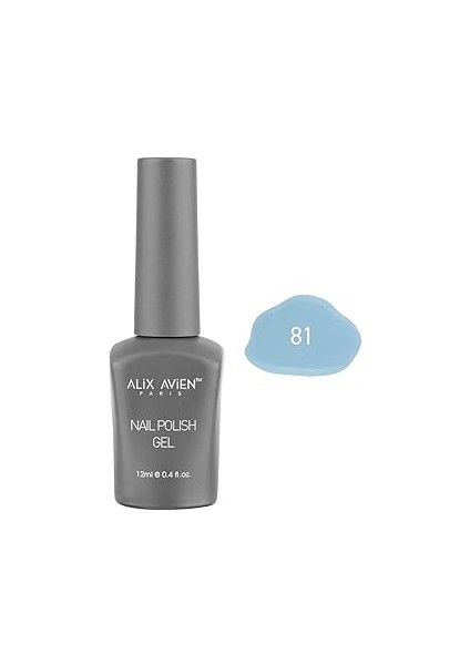 Alix Avien Bebek Kalıcı Oje 81-Yoğun Renk Veren Oje 12 Ml-Nail Uv Gel Polish 81