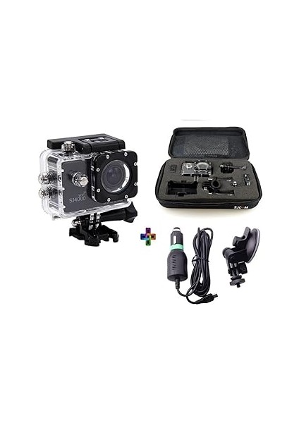 Sjcam Aksiyon Kameraları Için Darbeye ve Suya Dayanıklı Portatif Esnek Büyük Boy Aksesuar Çantası