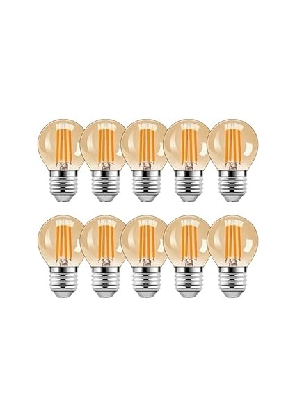 Ucuz Geldi 4 Watt Top Ampul LED Filament G45 Amber Cam Rustik Ampul E27 Duy 1800K Amber Işık R