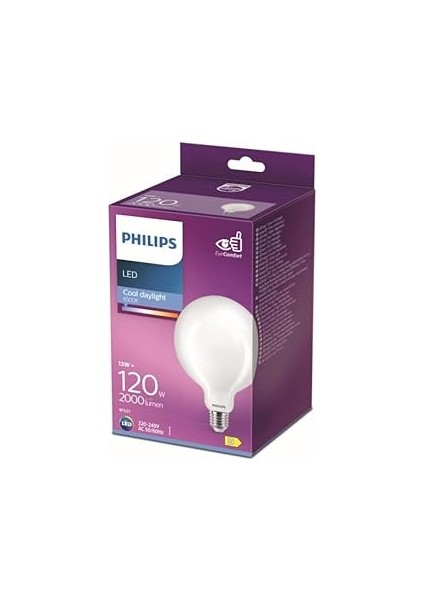 LED 120W G120 E27 6500K Beyaz Işık Dim Edilmez