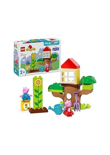 Duplo Peppa Pig Bahçe ve Ağaç Ev 10431-2 Yaş ve Üzeri Çocuklar Için Peppa Pig Minifigürü Içere