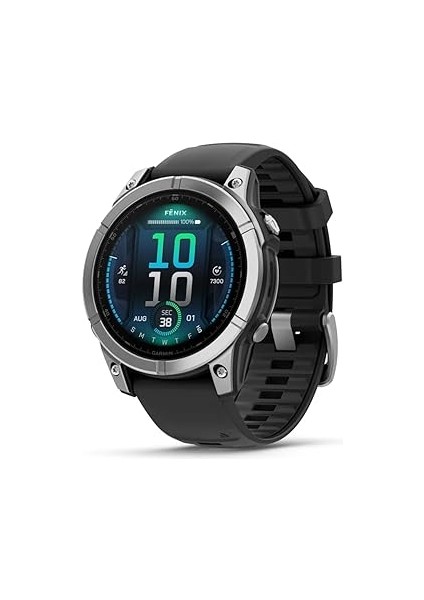 Fēnix E, 47 Mm, 1,3 Inç (1,3 Inç) Amoled Ekran, Dokunmatik ve Düğmeler, 90+ Spor Uygulaması,