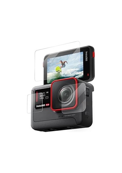 Ayex Temperli Cam Ekran Koruyucu Film Kiti Ace/ace Için – Ön Ekran, Arka Ekran ve