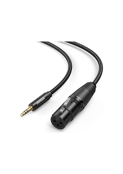 Ugreen 3.5mm To Xlr Mikrofon Ses Kablosu Örgülü 1 Metre