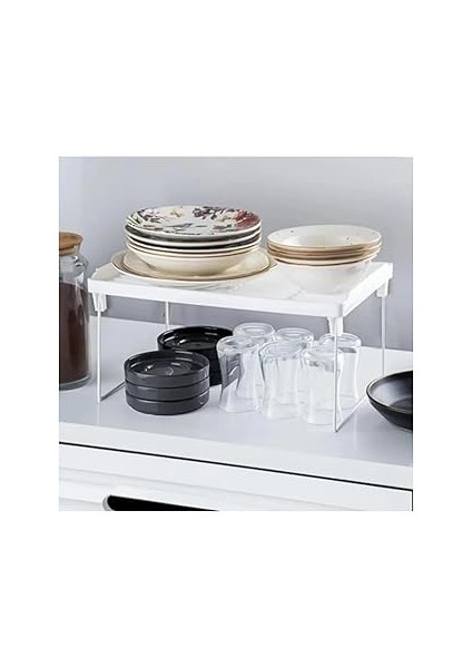 Ayaklı Kare Mutfak Organizer Raf - Delikli Tasarım, Çok Amaçlı Düzenleyici, Mutfak ve Banyo Kullanı