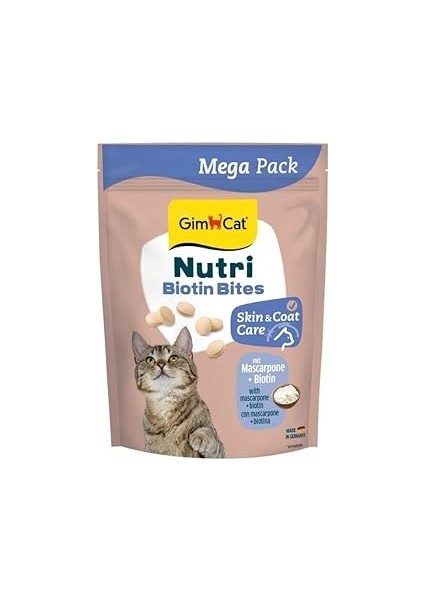 Gimcat Nutri Biyotinli Mascarpone Peynirli Kedi Ödülü 425 gr - Boy - Cilt ve Tüy Bakımı