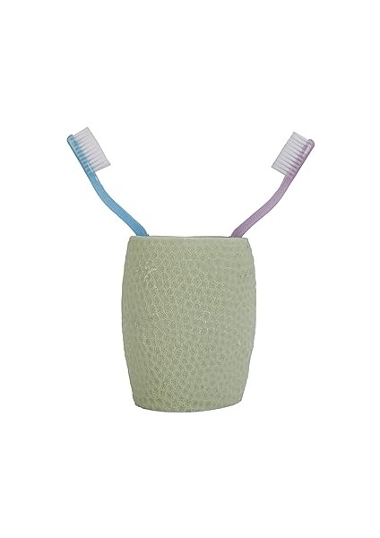 Bosphorus Diş Macunu Kabı Yeşil Petek Desenli Poliresin