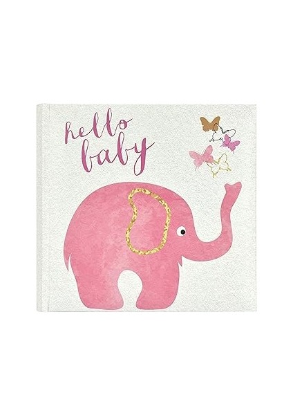 Mcs 860147 Bebek Pembe Fil Fotoğraf Albümü, 8,5 x 8,5