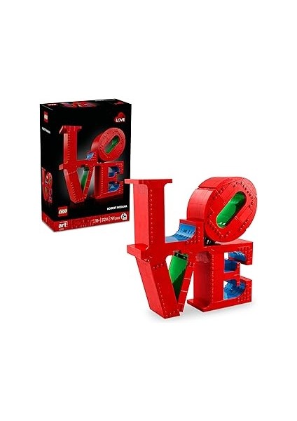 Love Yapım Seti 31214 – Yetişkinler Için Ofis Veya Ev Hediyesi Olabilecek Robert Indiana H