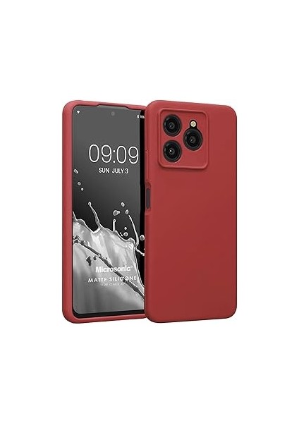 Microsonic Matte Silicone Omix X6 Kılıf Kırmızı [x6 ile Uyumlu Kılıf - Siyah]