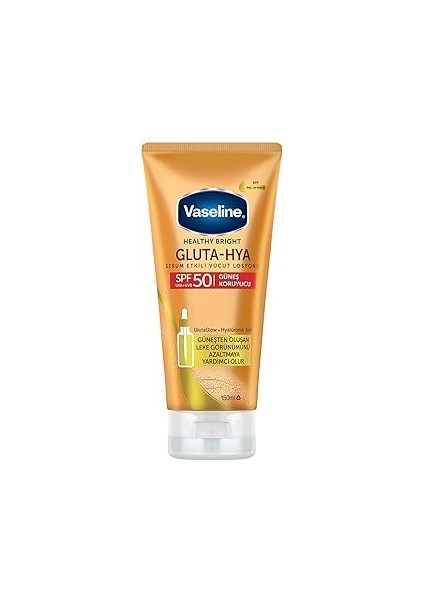 Vaseline Gluta-Hya Serum Etkili Vücut Losyonu Güneş Koruyucu 150 Mililitre