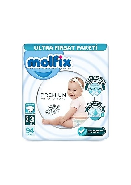 Molfix Oks Midi 94'lü Bebek Bezi