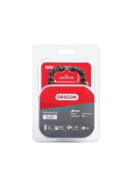 Oregon S40 Advancecut Motorlu Testere Zinciri 10 Inç Bar Için - 40 Tahrik Bağlantısı - Düşük Geri T