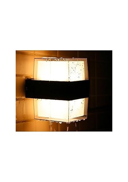 Ucuz Geldi Prizma LED Aplik 12 Watt Gün Işığı 3200K Iç Mekan ve Dış Mekan Cata Bora LED Aplik IP54