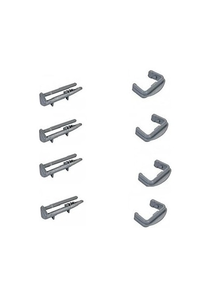 Bulaşık Makinası Sepet Ray Pimi 4 Adet Ön 4 Adet Arka Pim