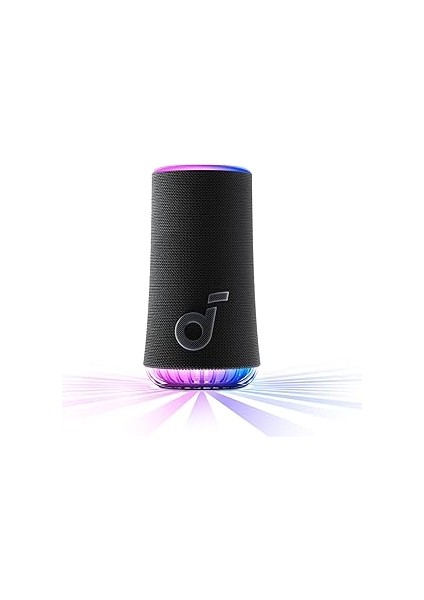 Soundcore By Glow 30W Taşınabilir Hoparlör, 360° Ses, Senkronize Radyant Işık, 18 Saat Oynatm