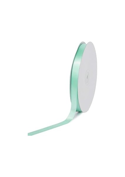 Creative Ideas Katı Saten Şerit, 12,5 cm x 100 Yard, Nane Yeşili, Düz