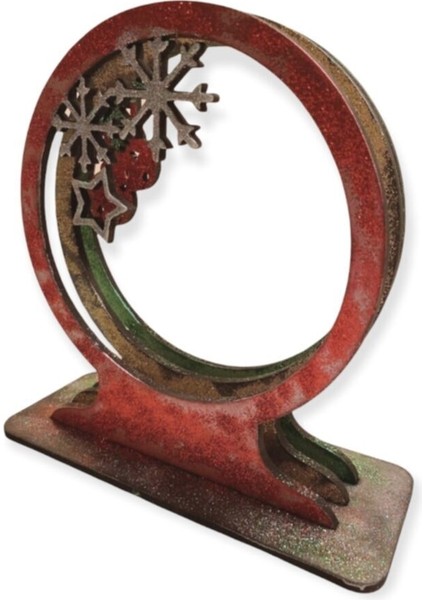 Renkli Ahşap Yılbaşı Süsü, 8 Adet, Şık ve Doğal Dekoratif Süsler modelleri