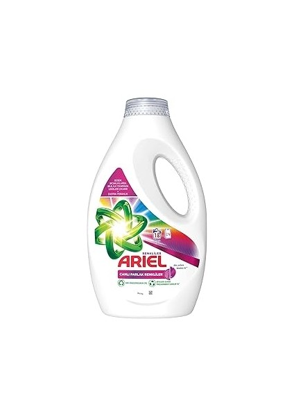 Canlı Parlak Renkliler Sıvı Çamaşır Deterjanı 18 Yıkama
