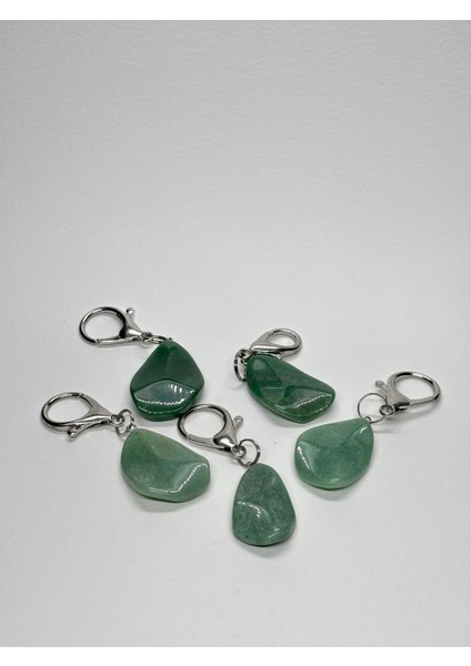 Aventurin Fengshuı Şans Bereket Anahtarlığı Charm Damla