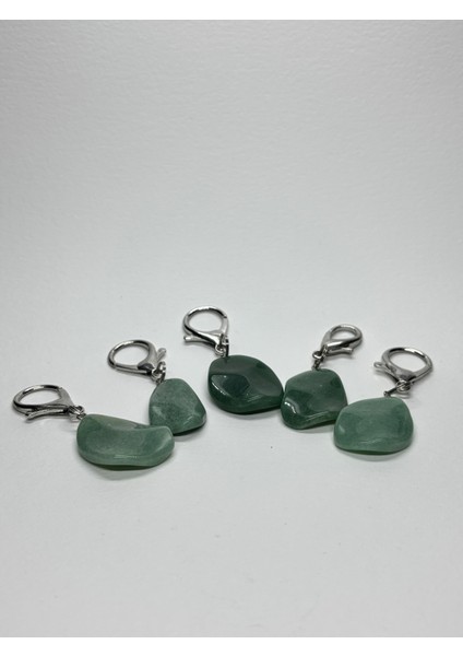 Aventurin Fengshuı Şans Bereket Anahtarlığı Charm Damla modelleri