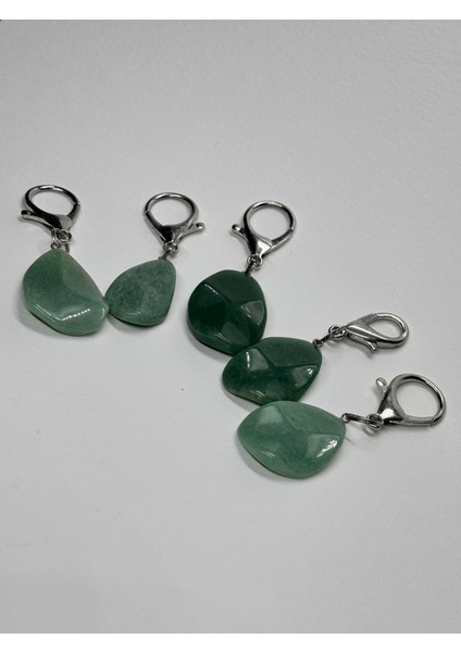 Aventurin Fengshuı Şans Bereket Anahtarlığı Charm Damla indirimleri