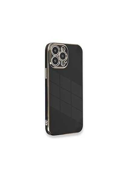 Microsonic 12 Için Kılıf Olive Plated Siyah [ıphone 12 ile Uyumlu Kılıf - Siya